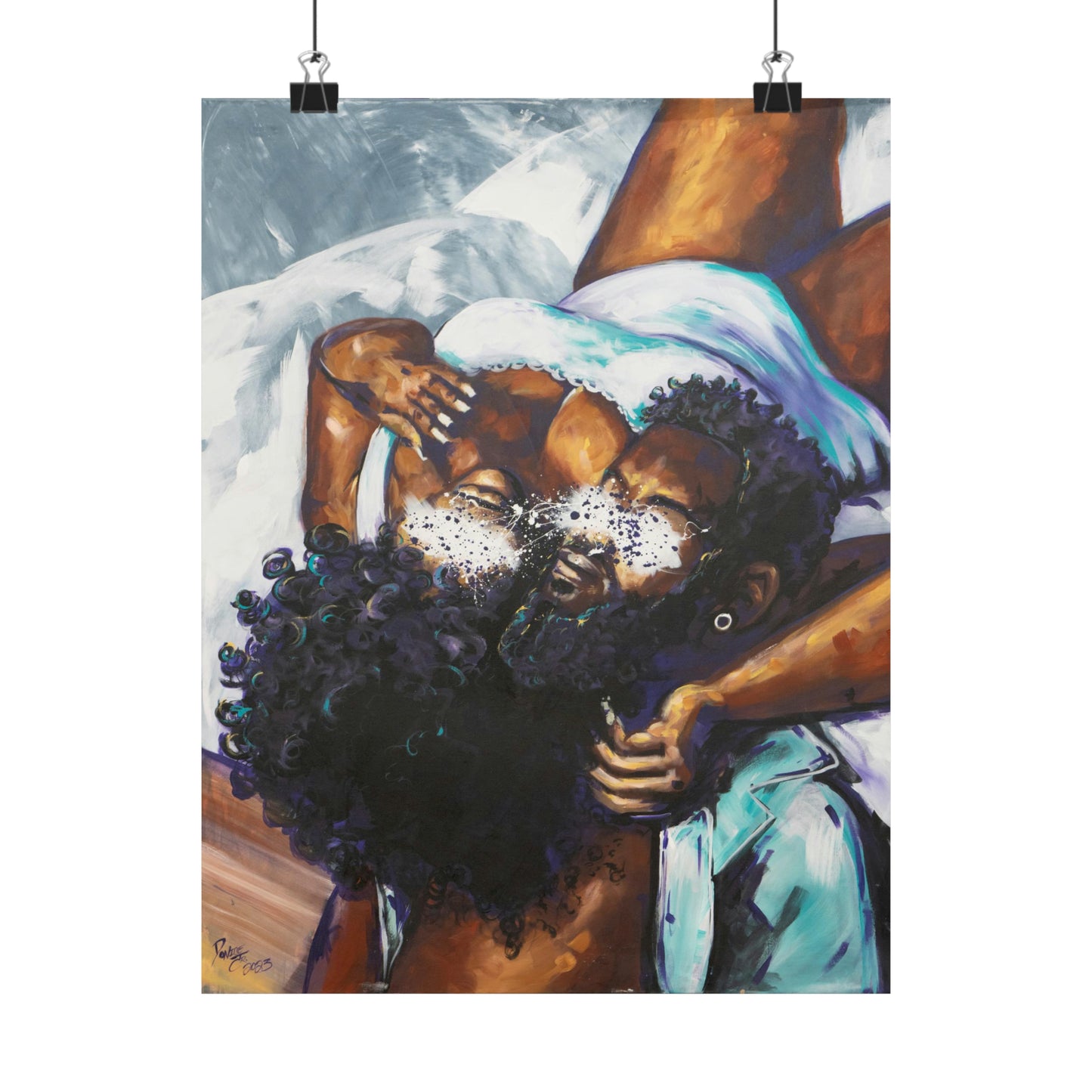 Naturally Black Love XII Matte Vertical Posters