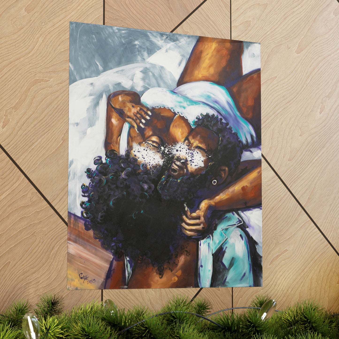 Naturally Black Love XII Matte Vertical Posters