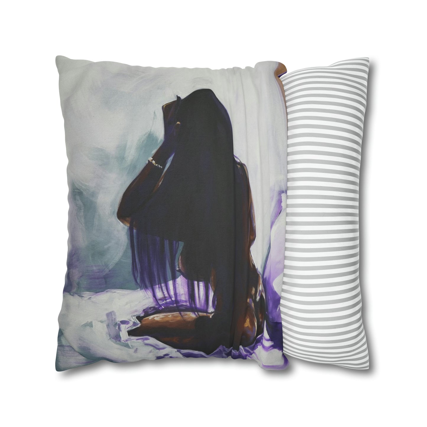 Naturally Ashlynn Spun Polyester Square Pillow Case