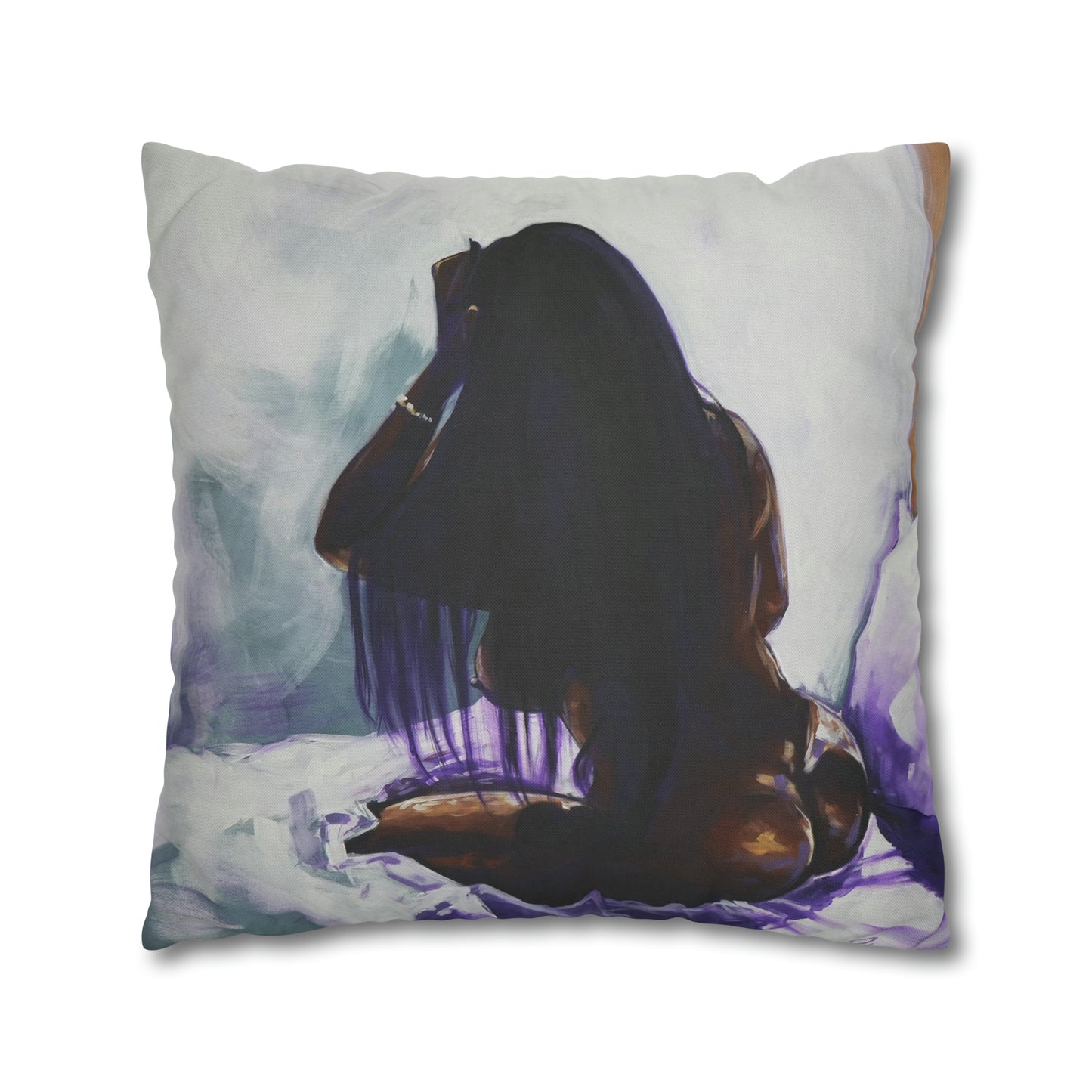 Naturally Ashlynn Spun Polyester Square Pillow Case