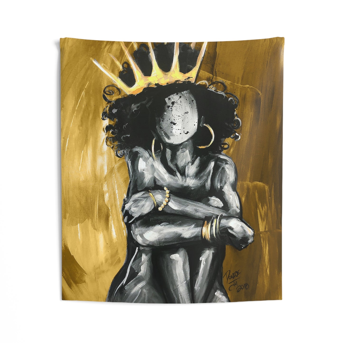 Naturally Queen IX GOLD Indoor Wall Tapestries