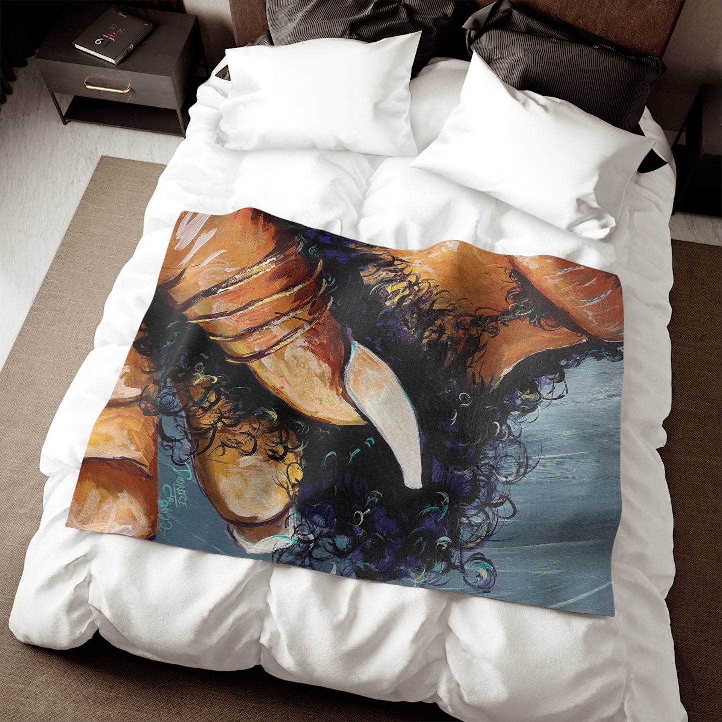 Naturally Black Love X Sweatshirt Blanket