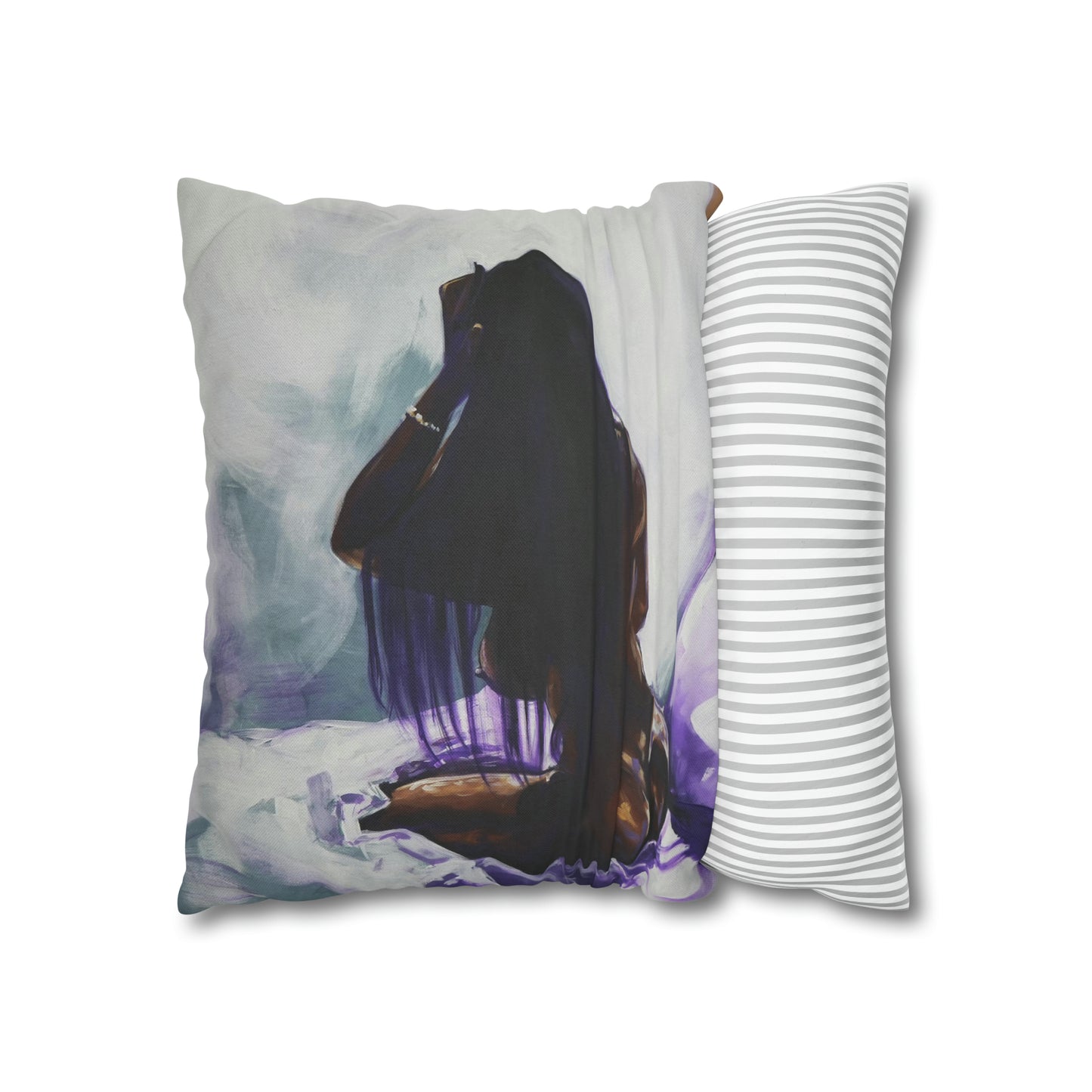 Naturally Ashlynn Spun Polyester Square Pillow Case
