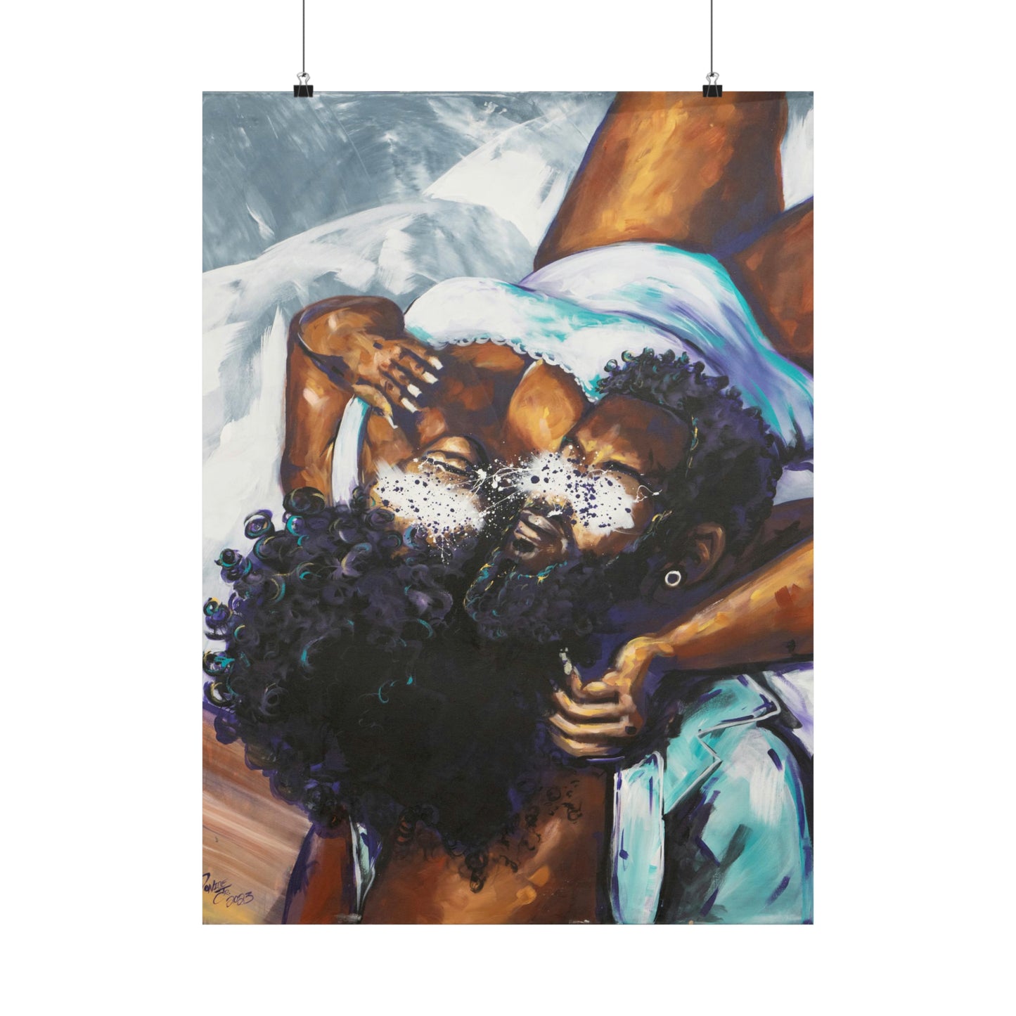 Naturally Black Love XII Matte Vertical Posters