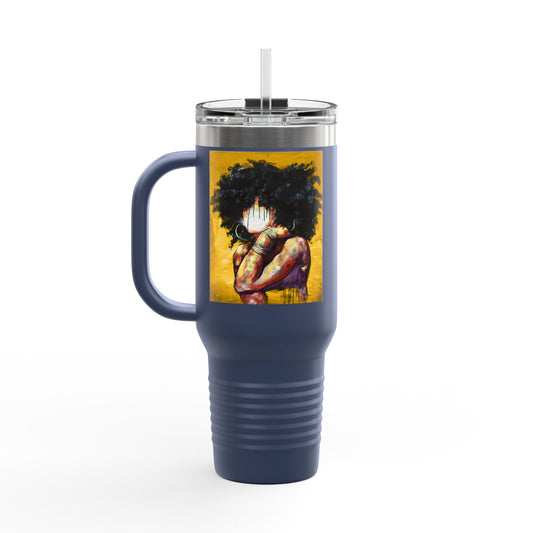 Naturally II GOLD Insulated Travel Mug - 40oz, Perfect for Coffee Lovers & Gifting