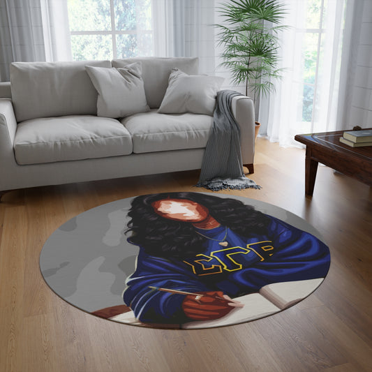 Naturally Divine SGRho Round Rug