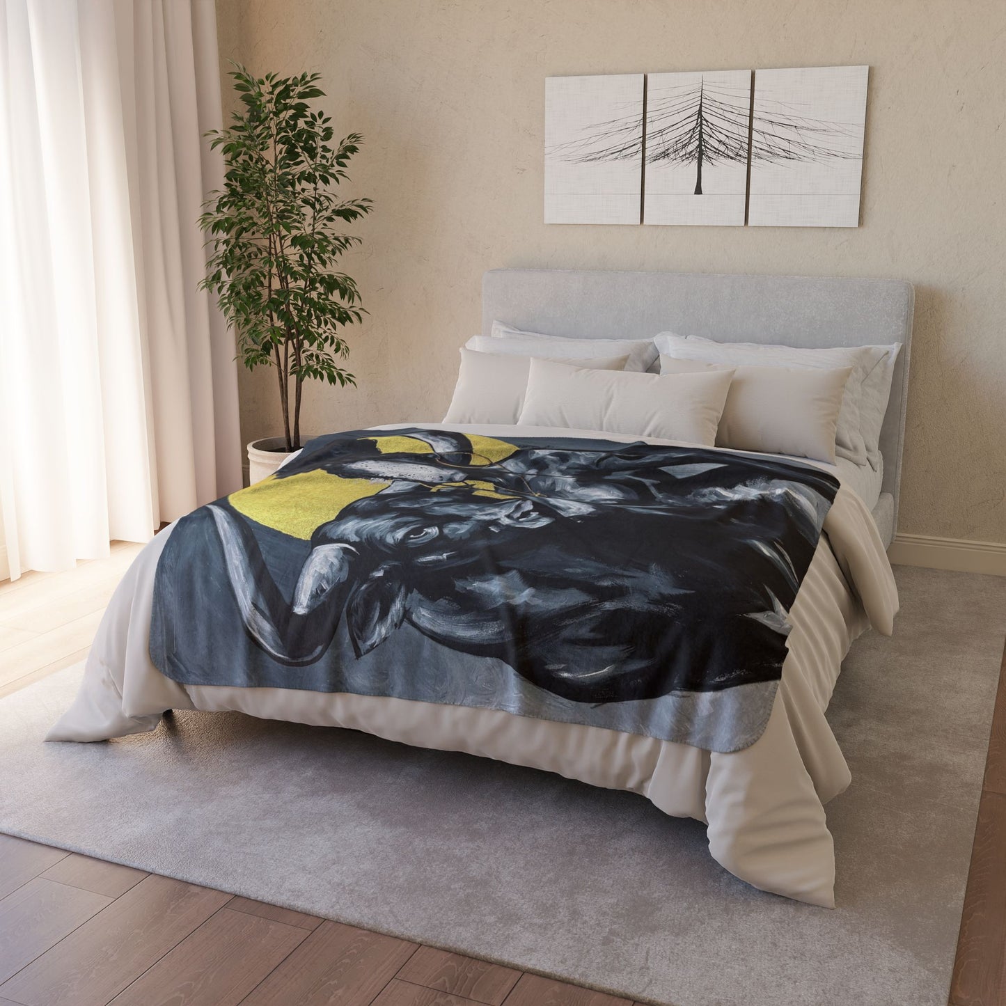 Naturally Taurus Fleece Sherpa Throw