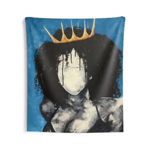 Naturally Queen I BLUE Indoor Wall Tapestries