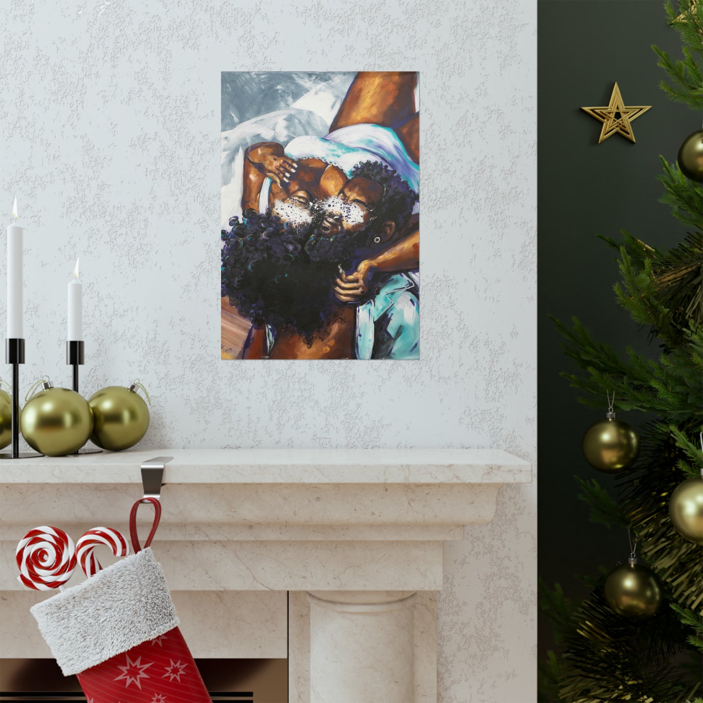 Naturally Black Love XII Matte Vertical Posters