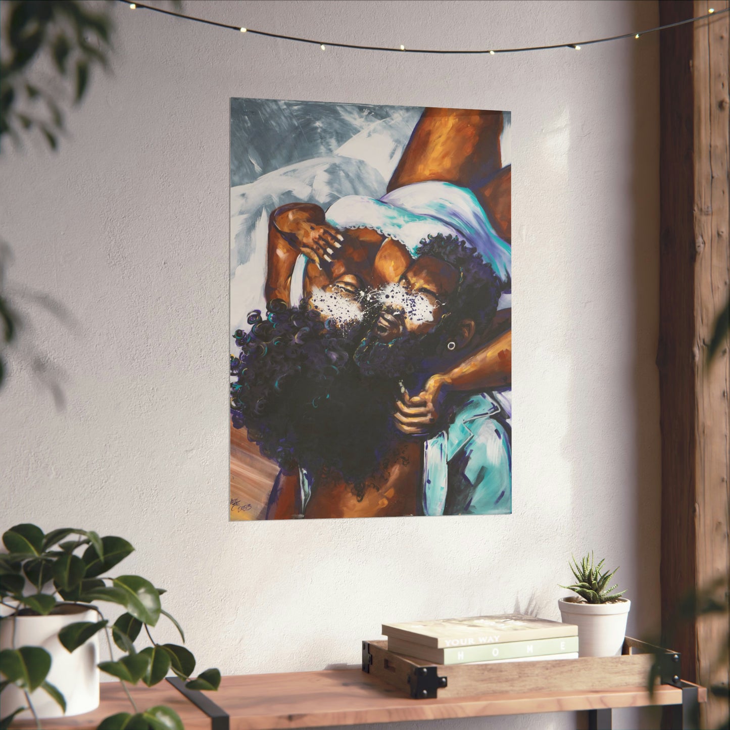 Naturally Black Love XII Matte Vertical Posters