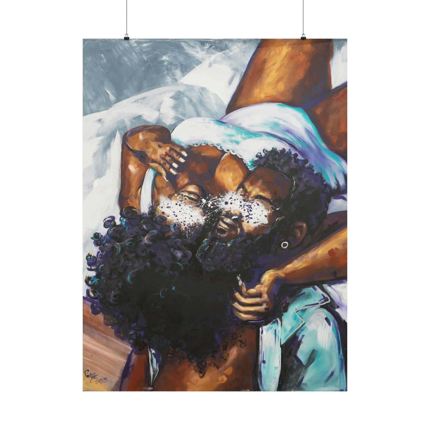 Naturally Black Love XII Matte Vertical Posters