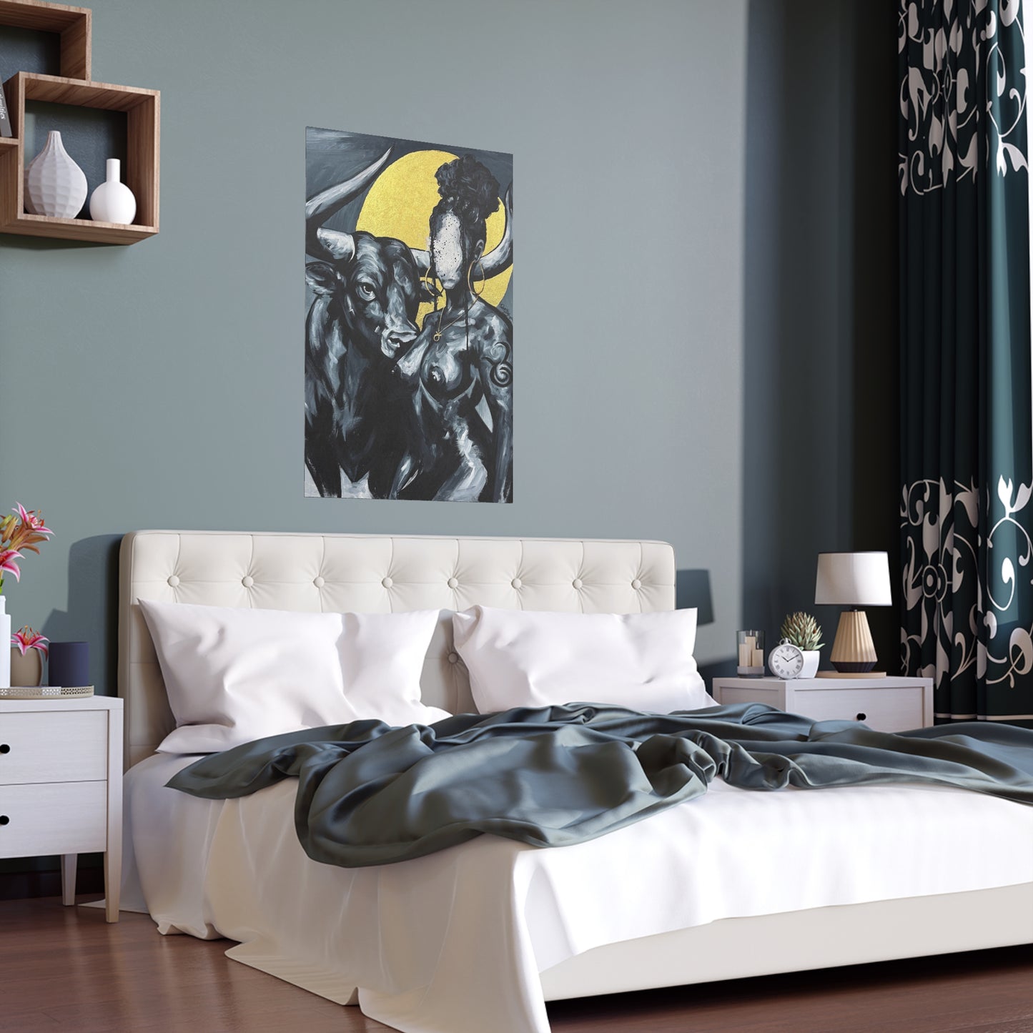 Naturally Taurus Silk Art Poster