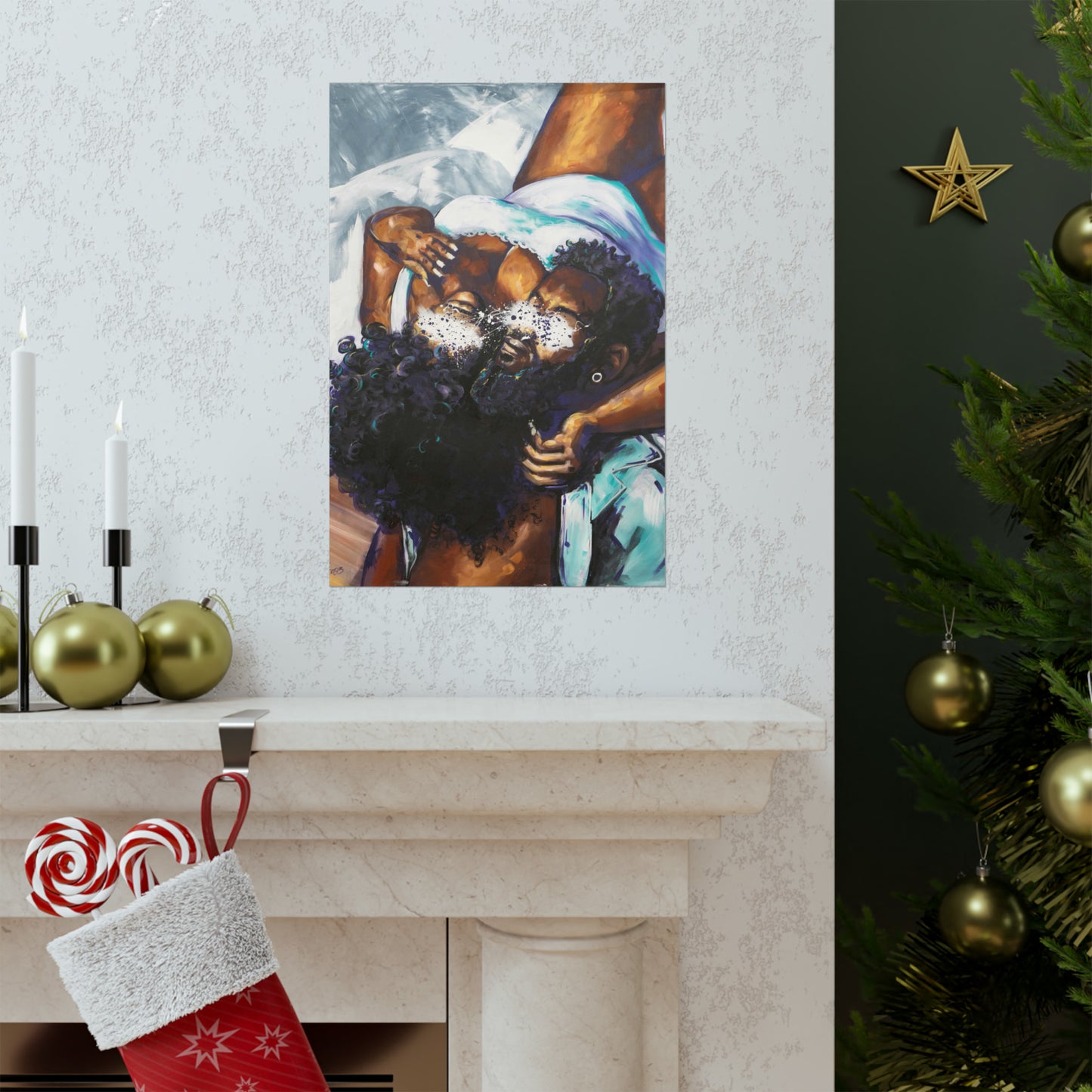 Naturally Black Love XII Matte Vertical Posters