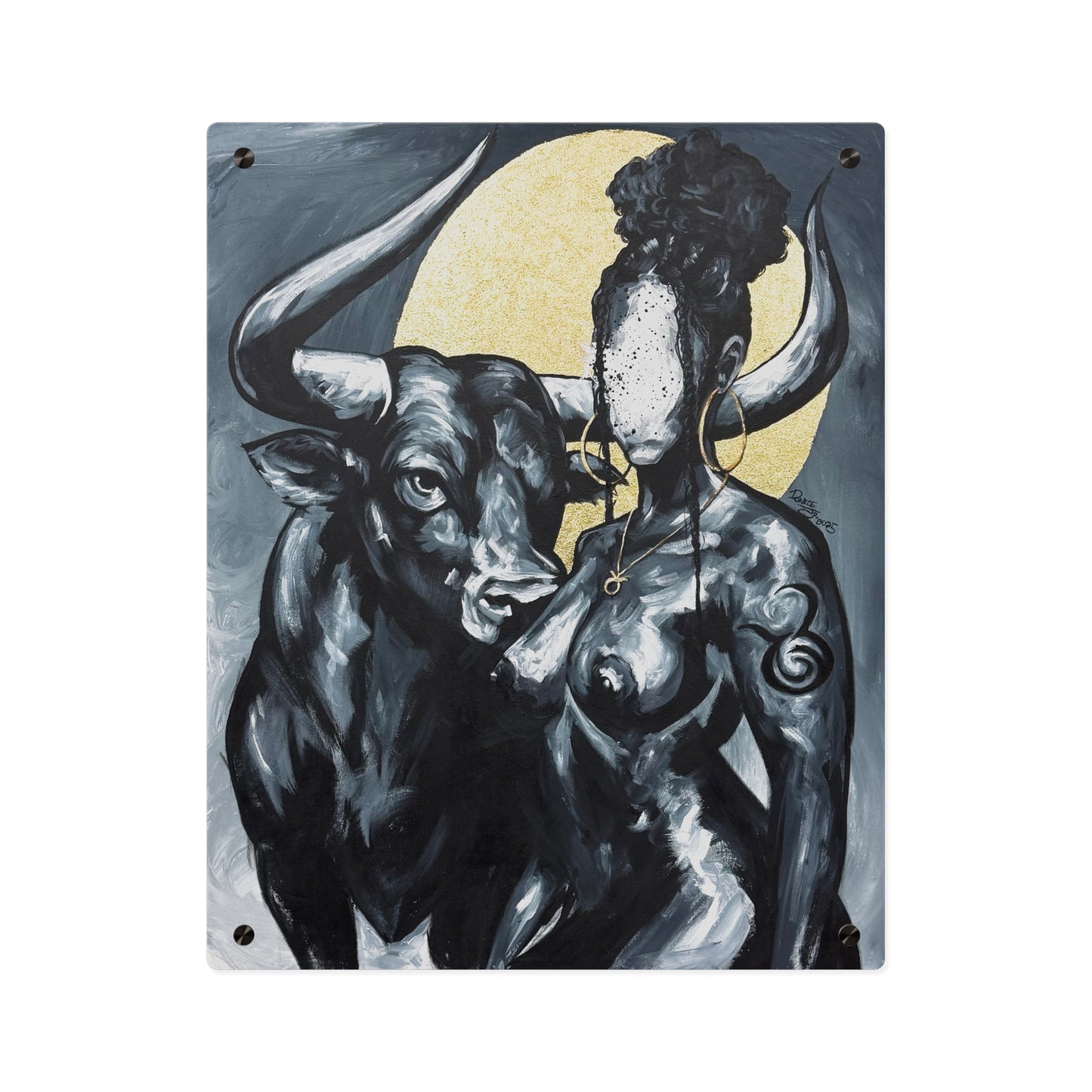Naturally Taurus Acrylic Wall Art Panel