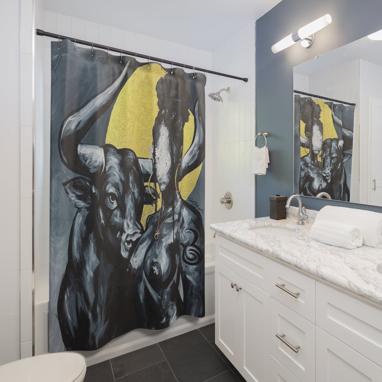 Naturally Taurus Shower Curtain