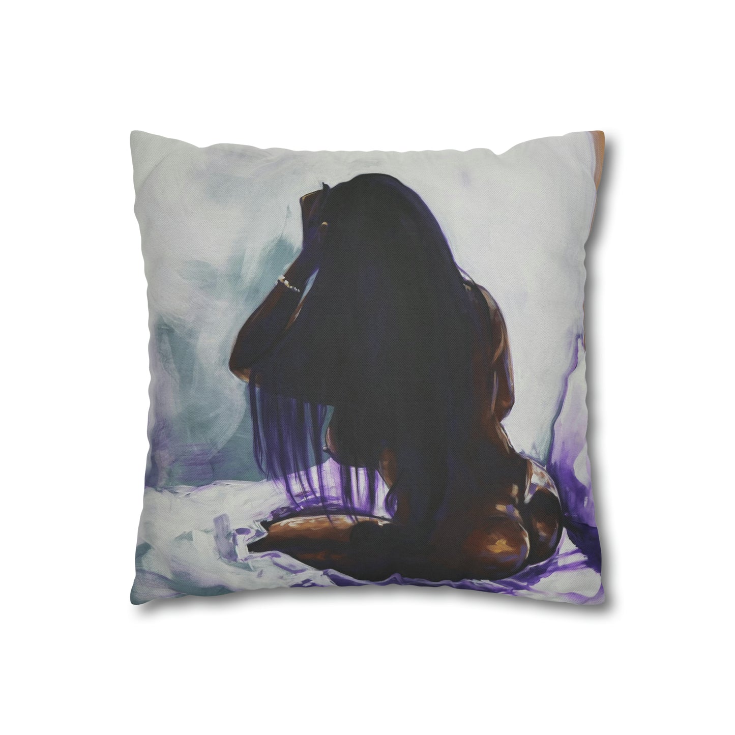 Naturally Ashlynn Spun Polyester Square Pillow Case