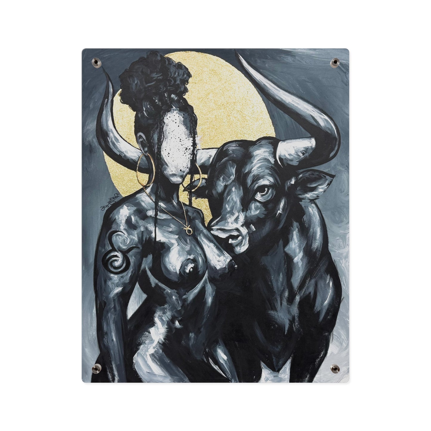 Naturally Taurus Acrylic Wall Art Panel