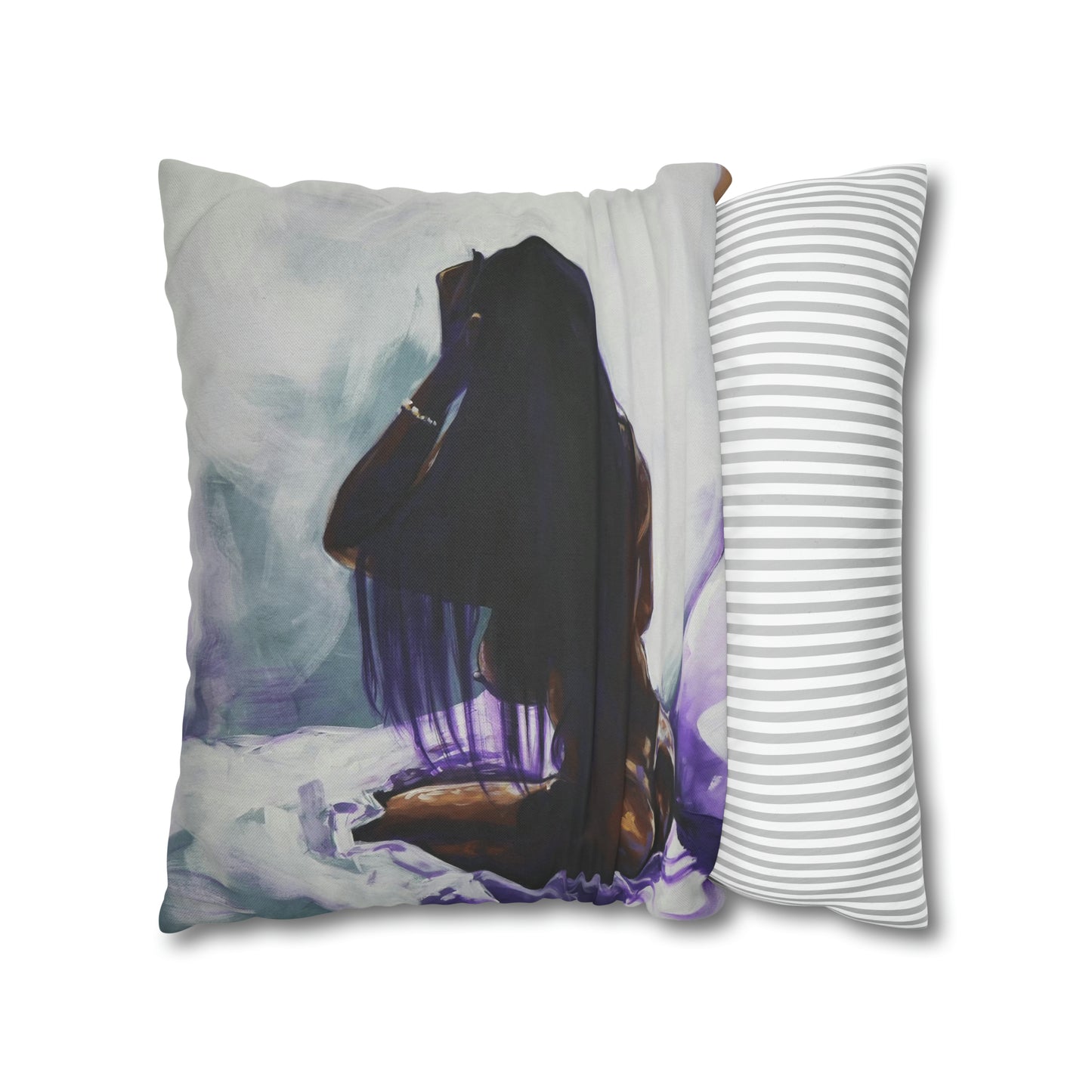 Naturally Ashlynn Spun Polyester Square Pillow Case