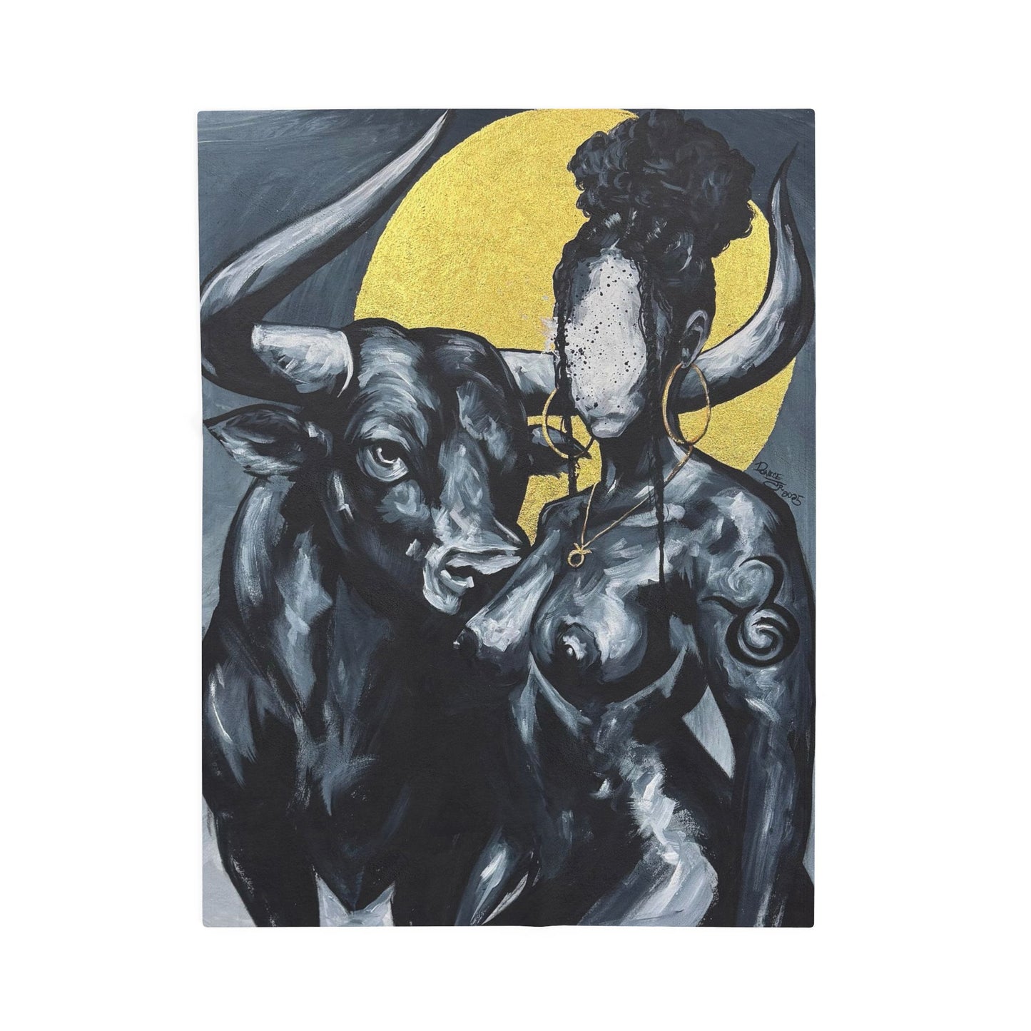 Naturally Taurus Velveteen Plush Blanket