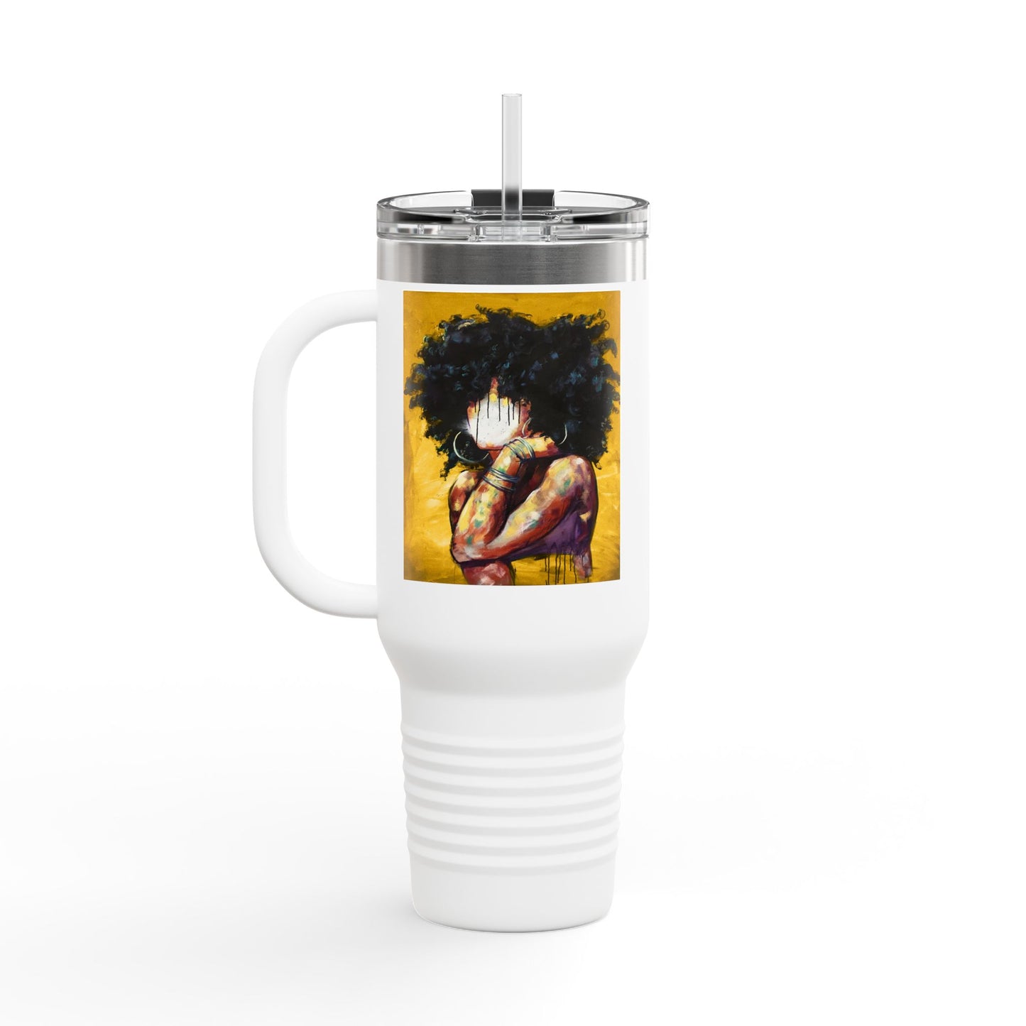 Naturally II GOLD Insulated Travel Mug - 40oz, Perfect for Coffee Lovers & Gifting