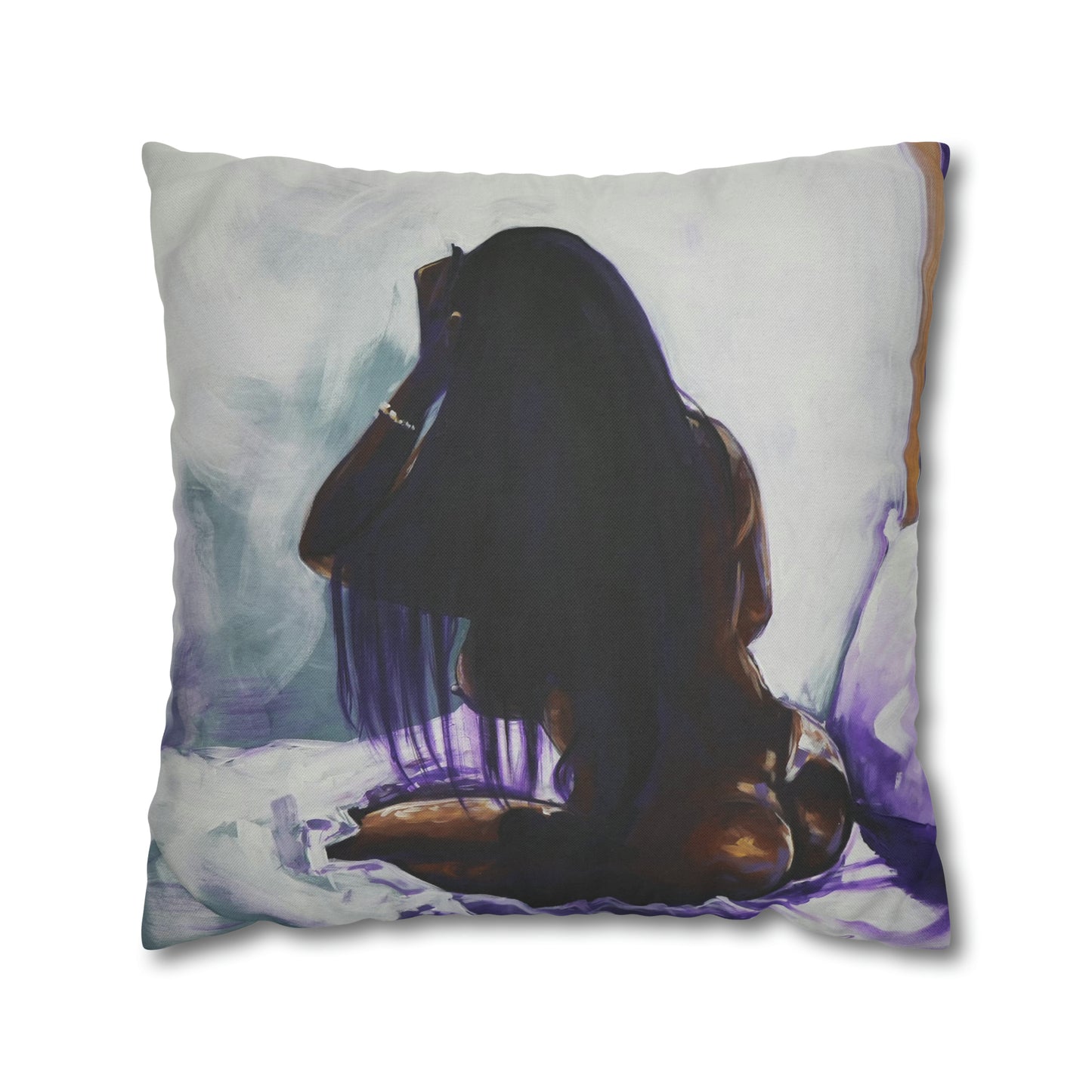 Naturally Ashlynn Spun Polyester Square Pillow Case