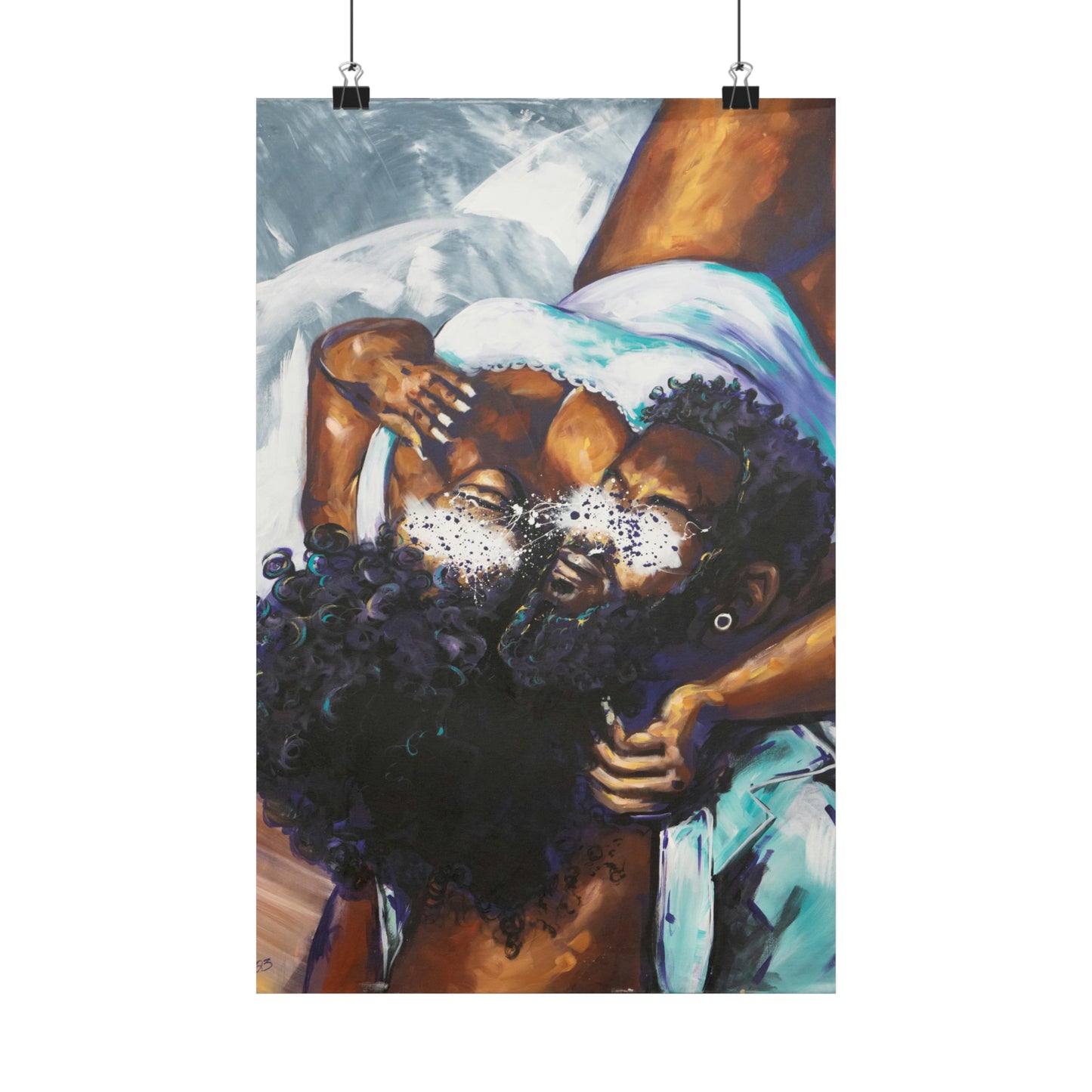 Naturally Black Love XII Matte Vertical Posters