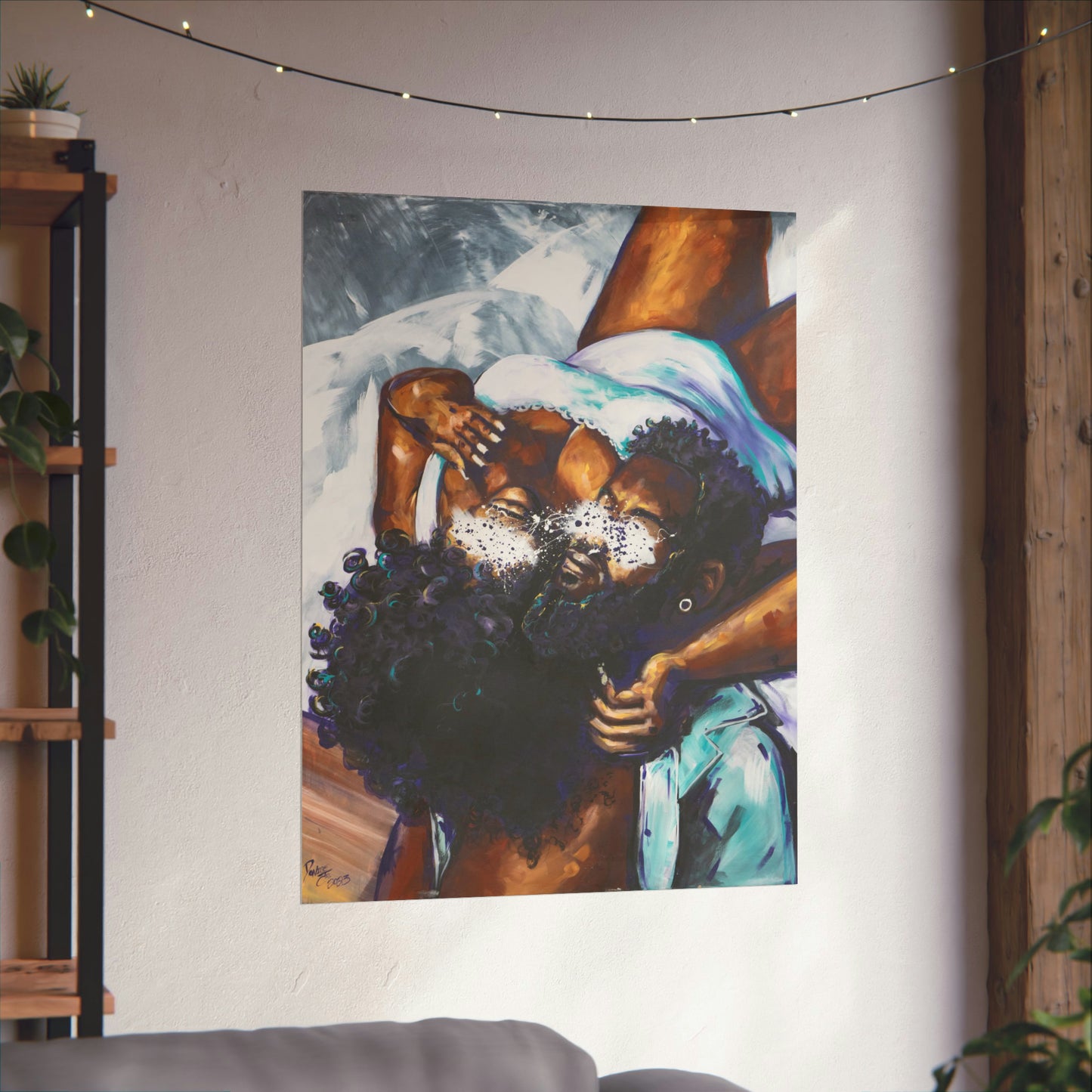 Naturally Black Love XII Matte Vertical Posters
