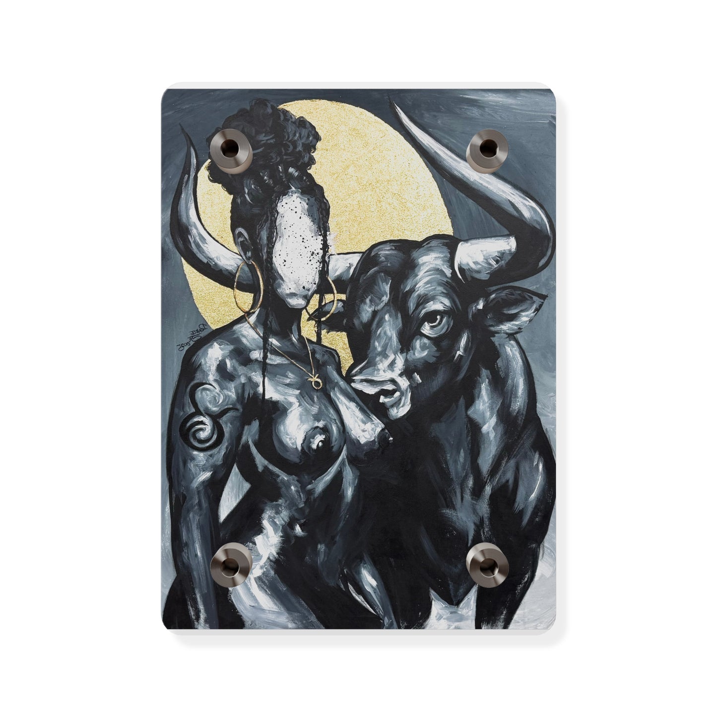 Naturally Taurus Acrylic Wall Art Panel
