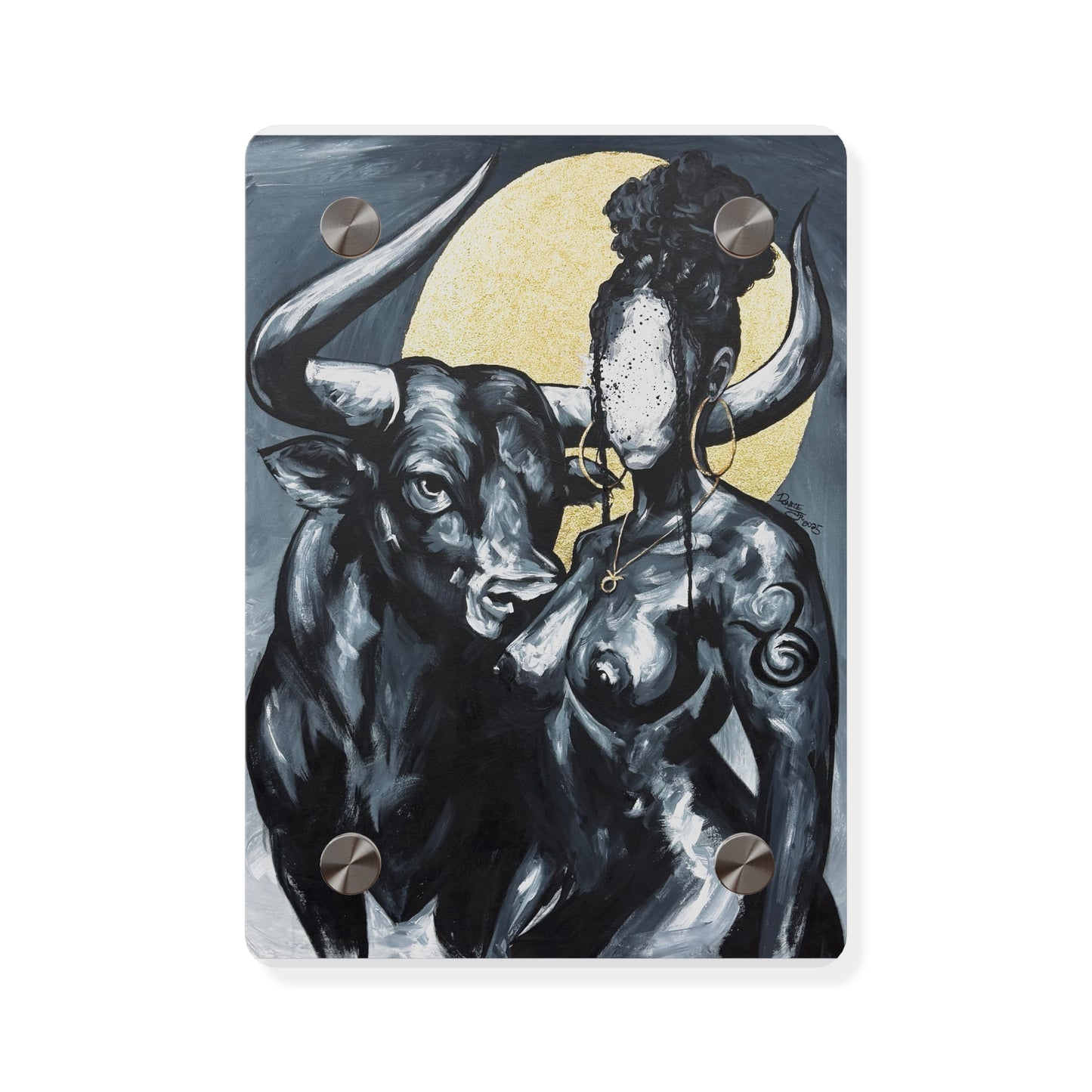 Naturally Taurus Acrylic Wall Art Panel