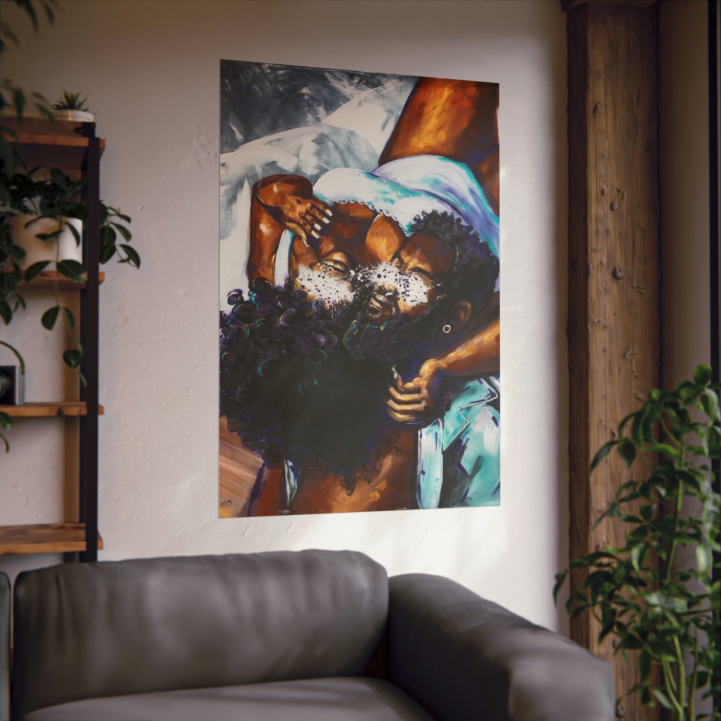 Naturally Black Love XII Matte Vertical Posters