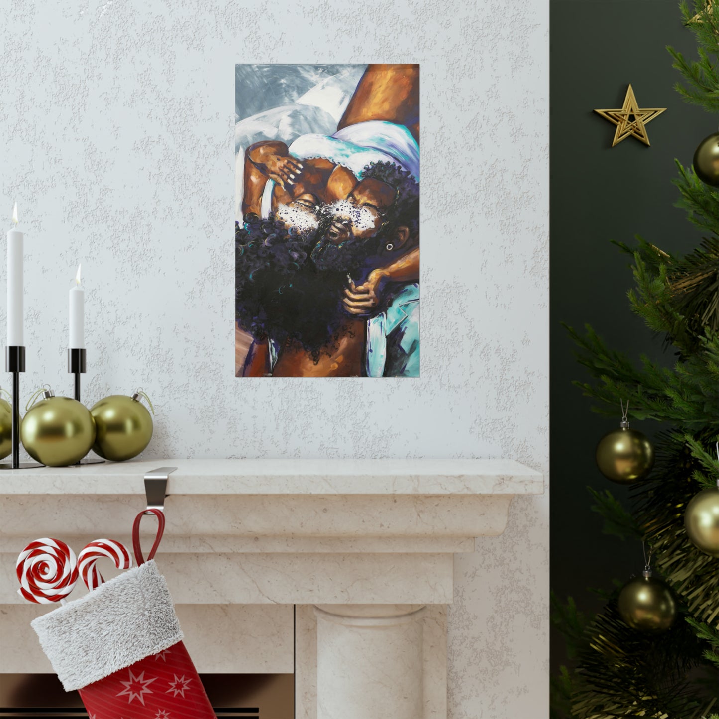 Naturally Black Love XII Matte Vertical Posters