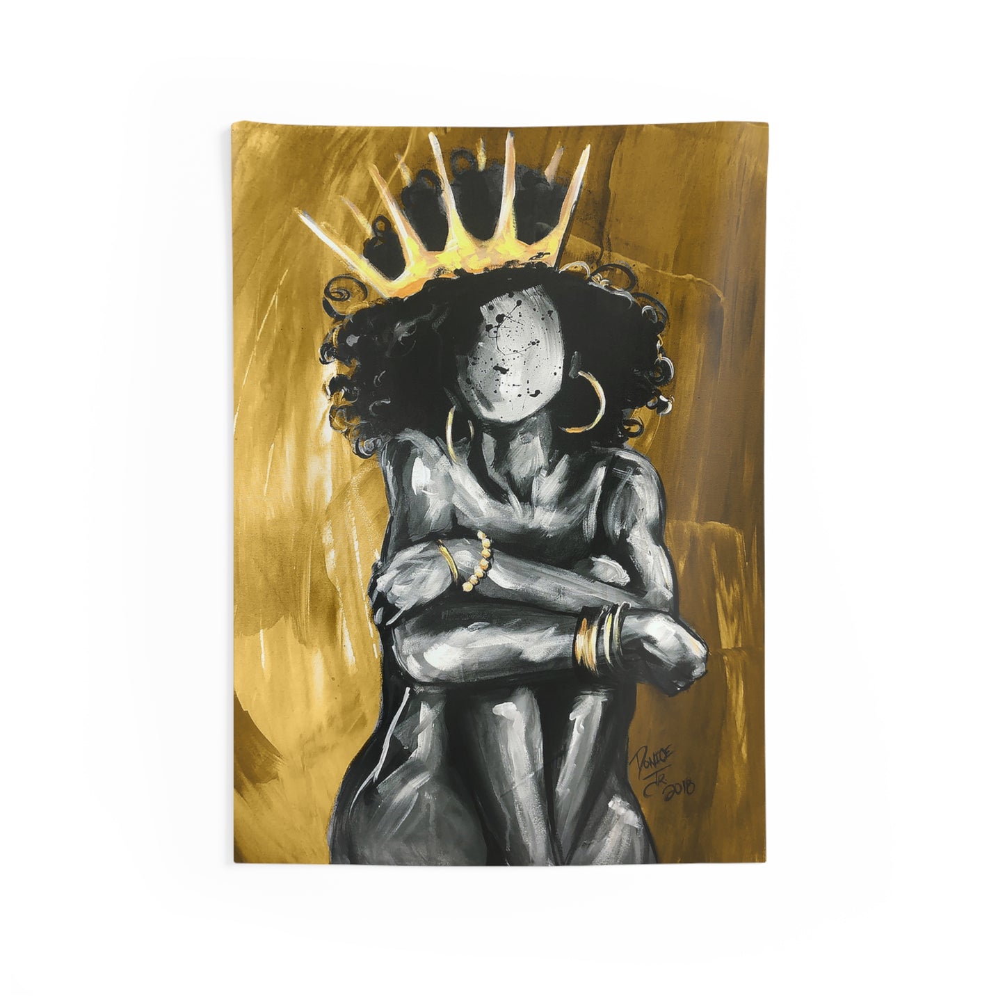 Naturally Queen IX GOLD Indoor Wall Tapestries