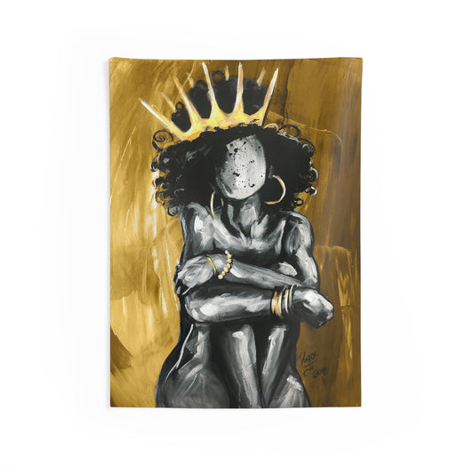 Naturally Queen IX GOLD Indoor Wall Tapestries