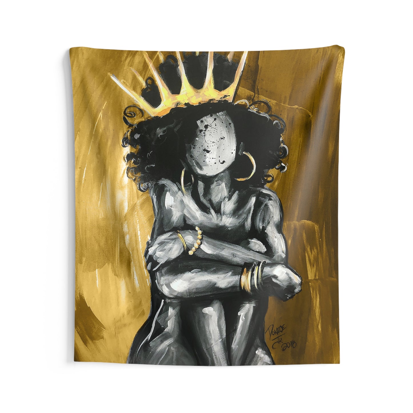 Naturally Queen IX GOLD Indoor Wall Tapestries