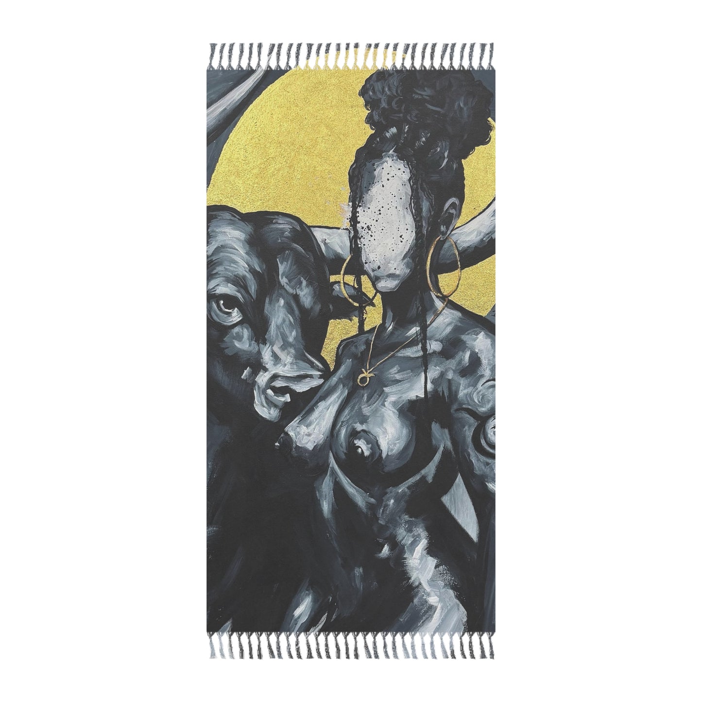 Naturally Taurus Boho Beach Towel