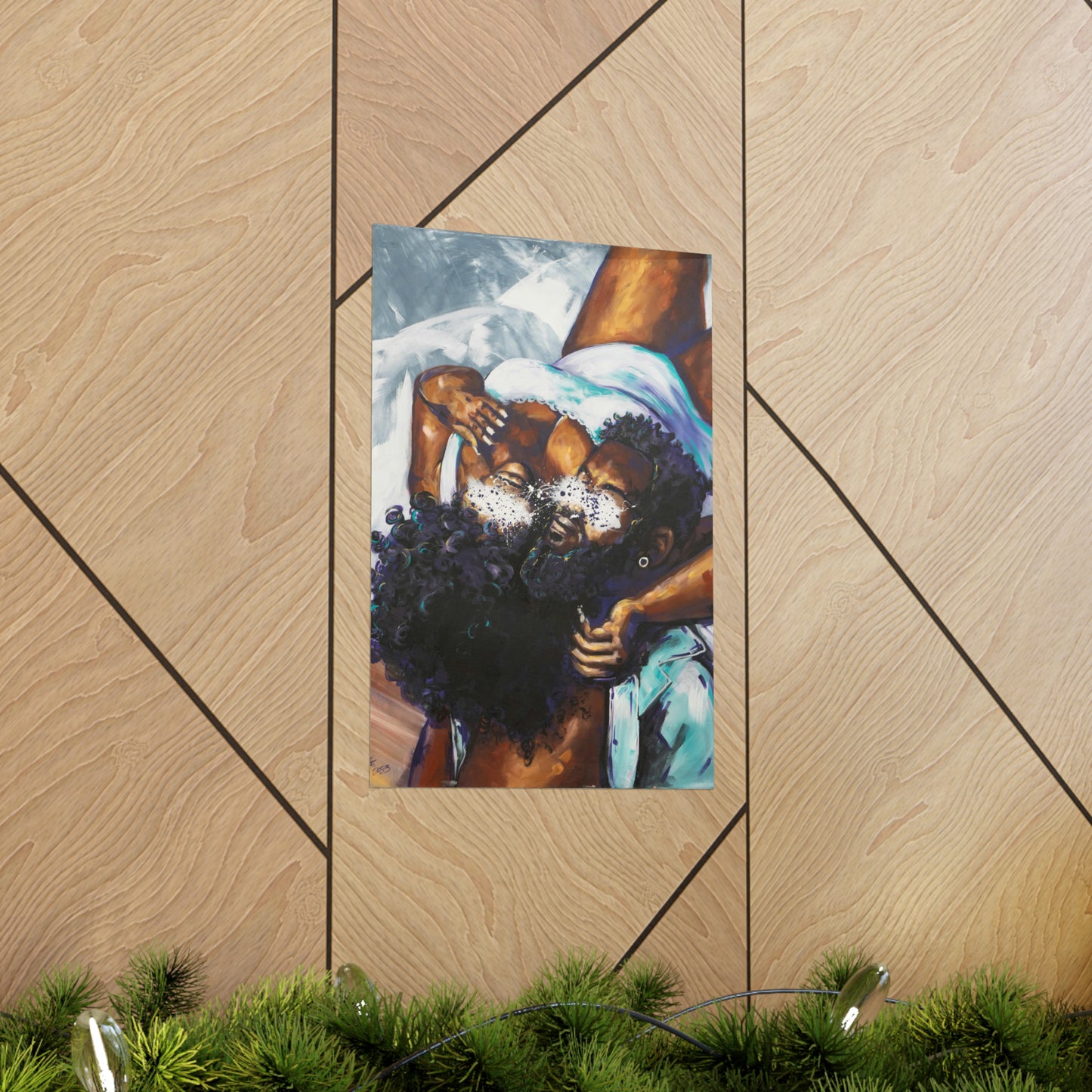 Naturally Black Love XII Matte Vertical Posters