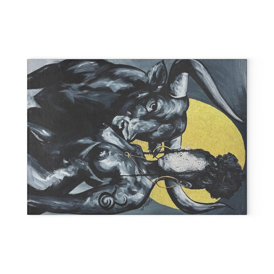 Naturally Taurus Glass Cutting Board