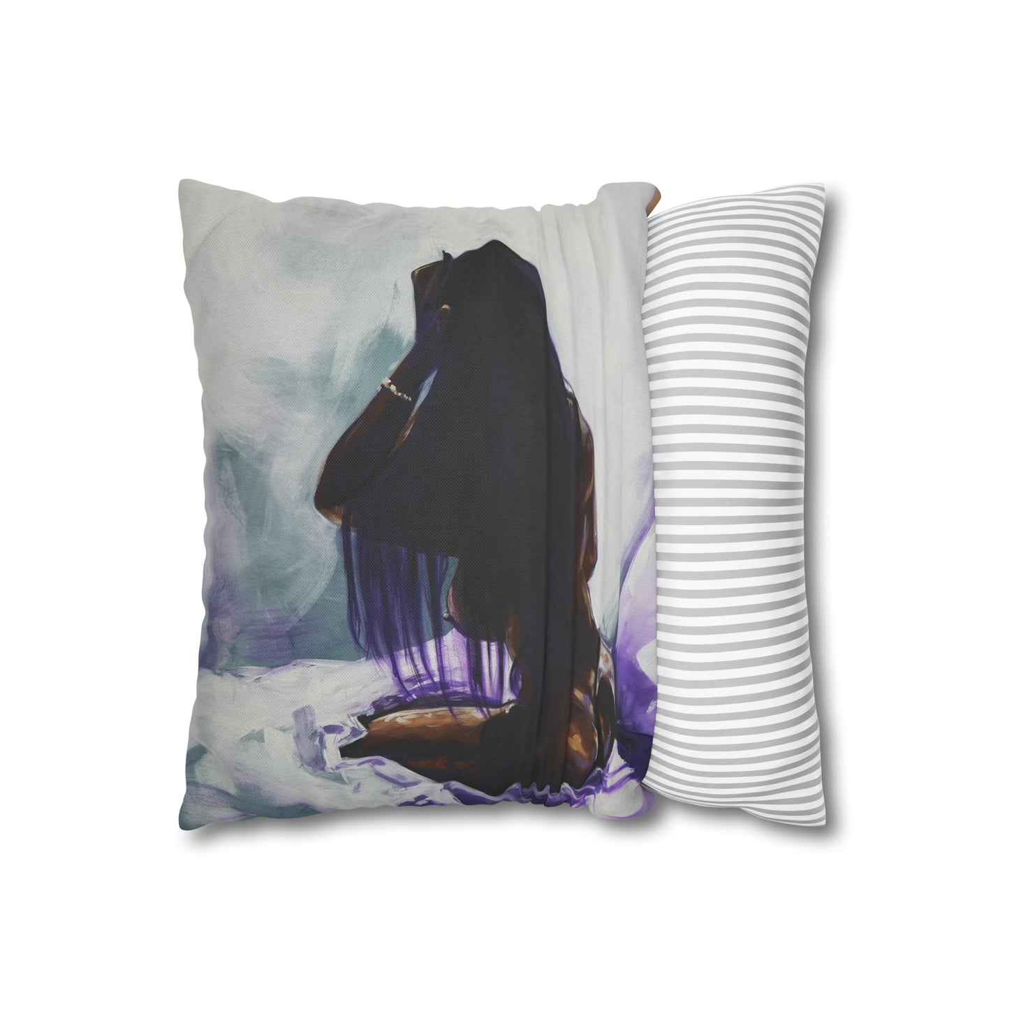 Naturally Ashlynn Spun Polyester Square Pillow Case