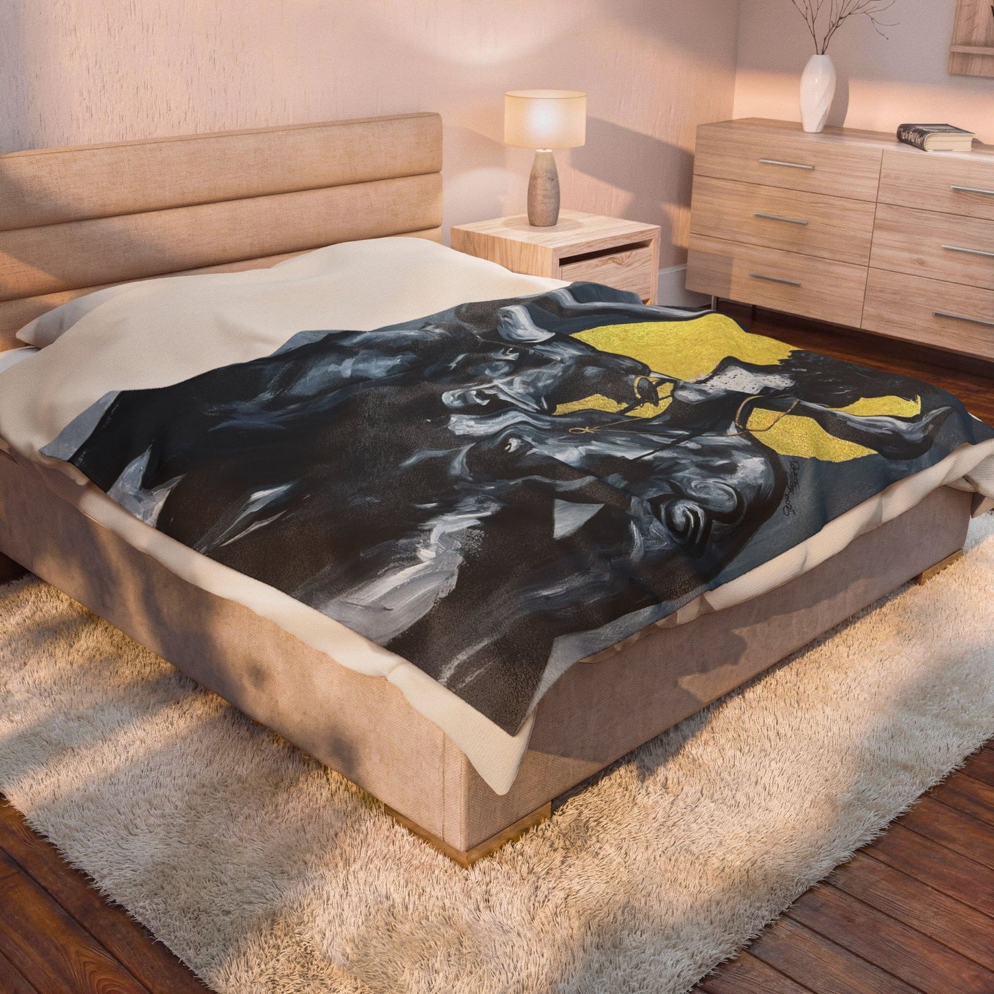 Naturally Taurus Velveteen Plush Blanket