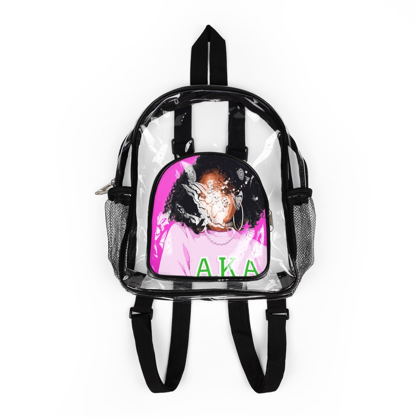 Naturally Divine AKA III  Clear Stadium Backpack, Transparent Backpack for Concerts, Game Day Clear Bag, College Student Backpack, Festival Ready Bag, Sport [...]