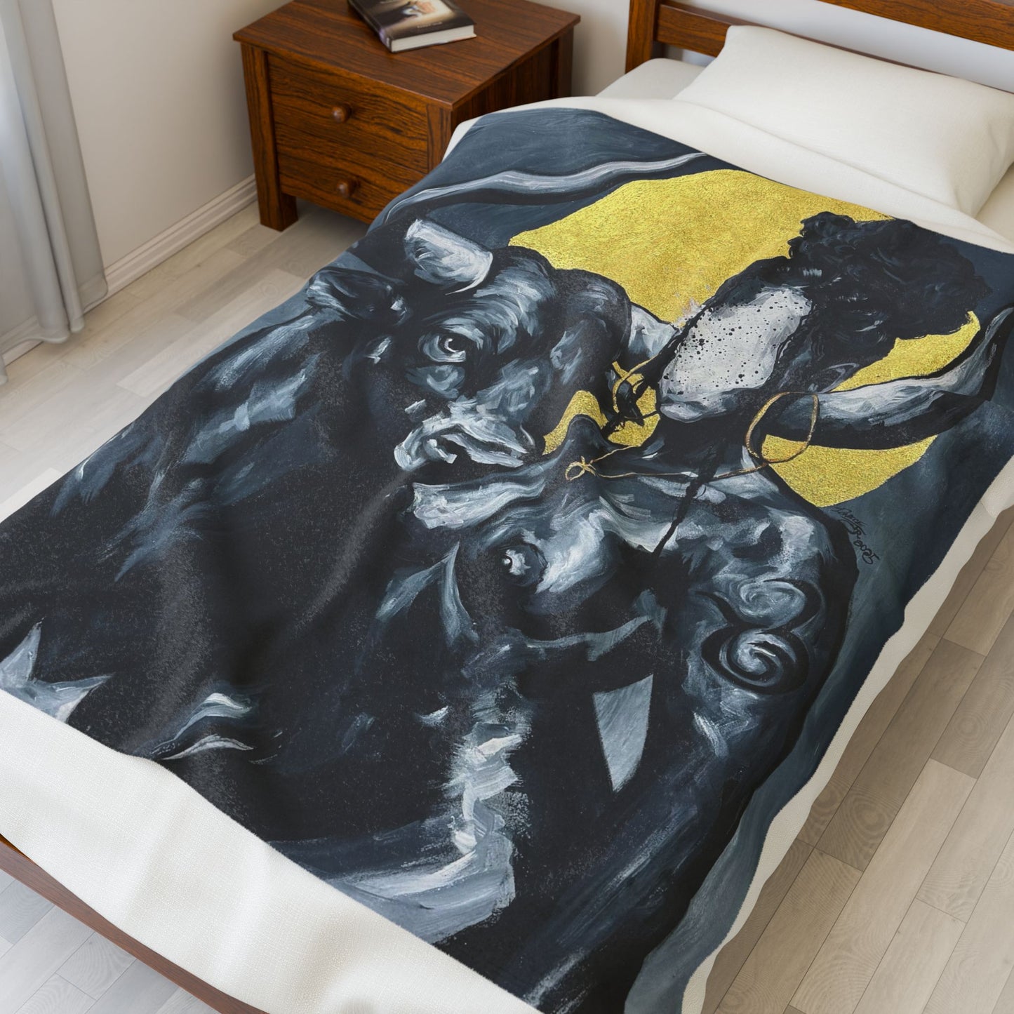 Naturally Taurus Velveteen Plush Blanket