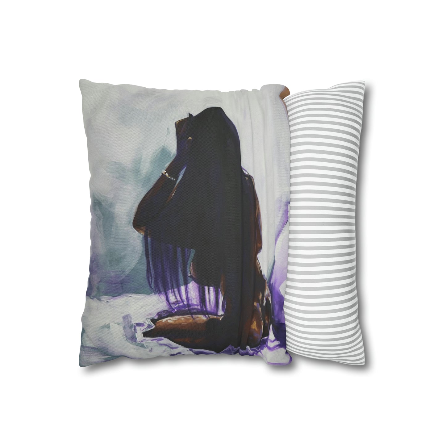 Naturally Ashlynn Spun Polyester Square Pillow Case