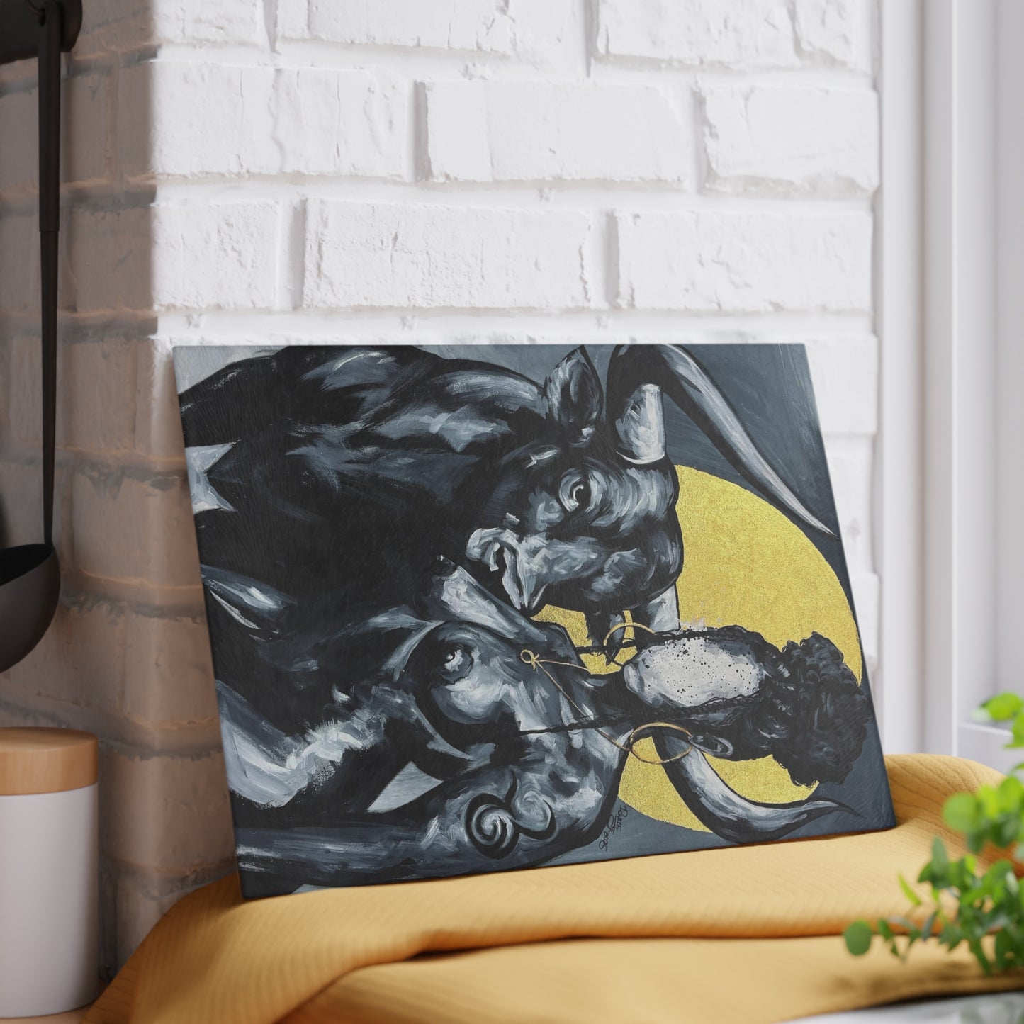 Naturally Taurus Glass Cutting Board