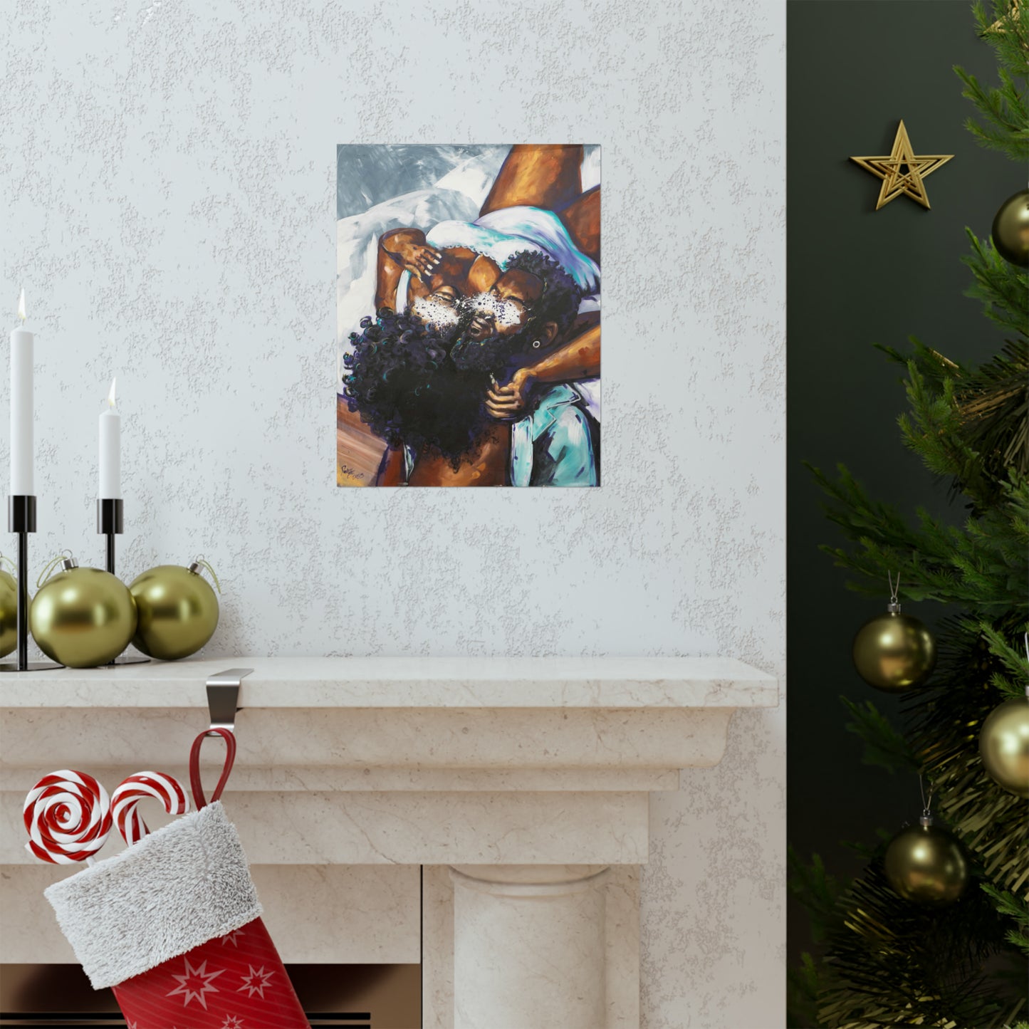 Naturally Black Love XII Matte Vertical Posters