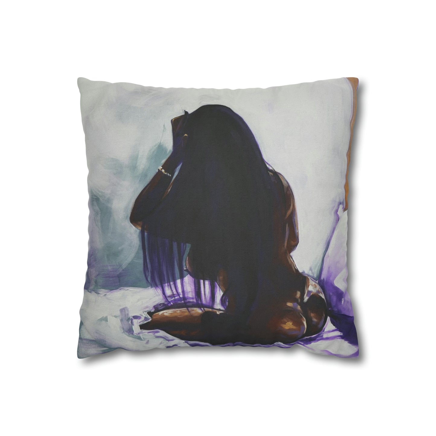 Naturally Ashlynn Spun Polyester Square Pillow Case