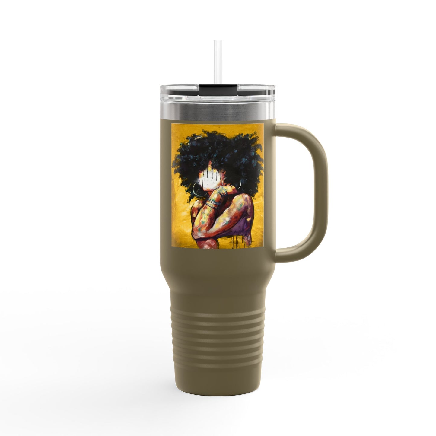 Naturally II GOLD Insulated Travel Mug - 40oz, Perfect for Coffee Lovers & Gifting