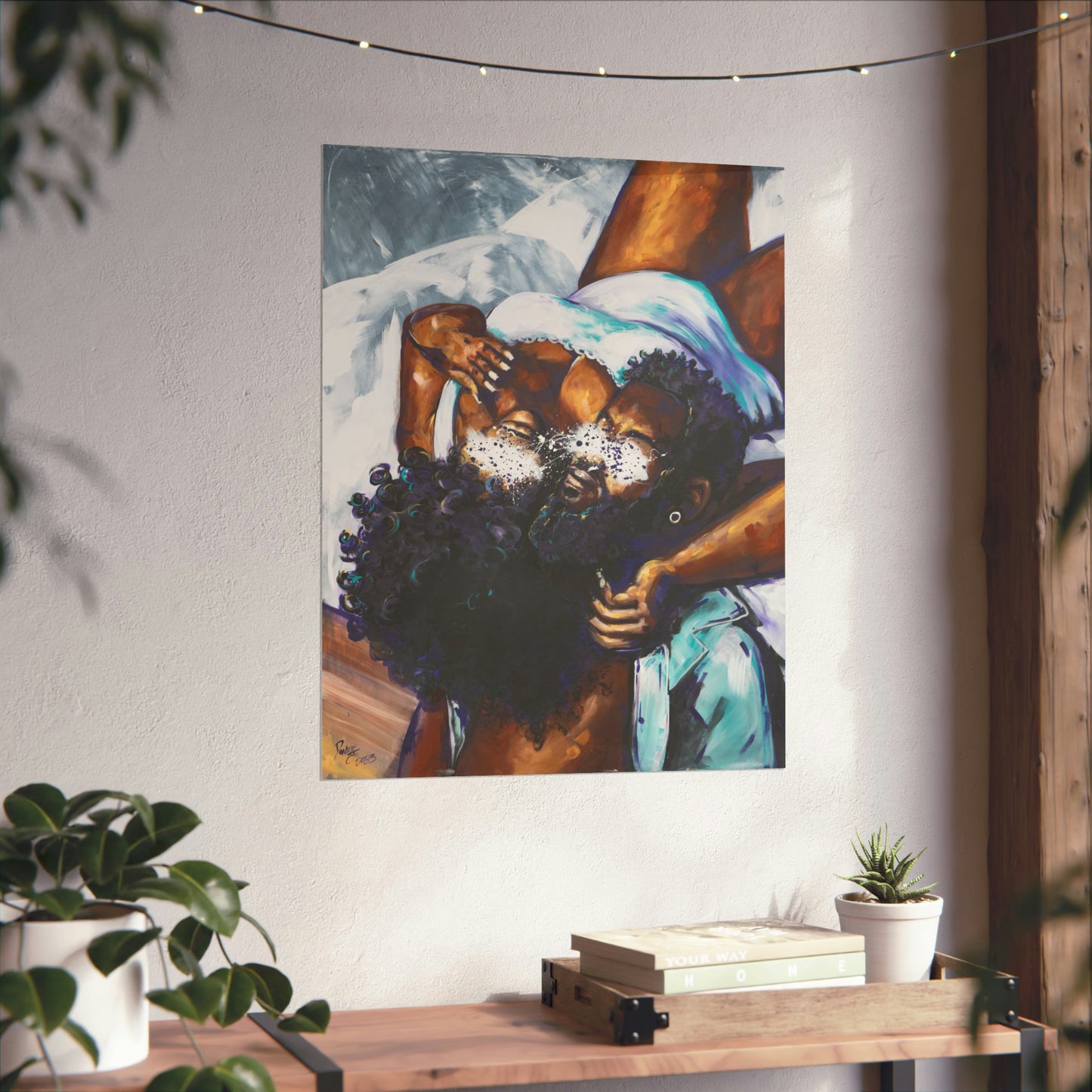 Naturally Black Love XII Matte Vertical Posters