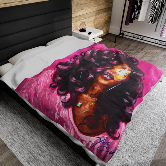 Naturally Lashonte Velveteen Plush Blanket