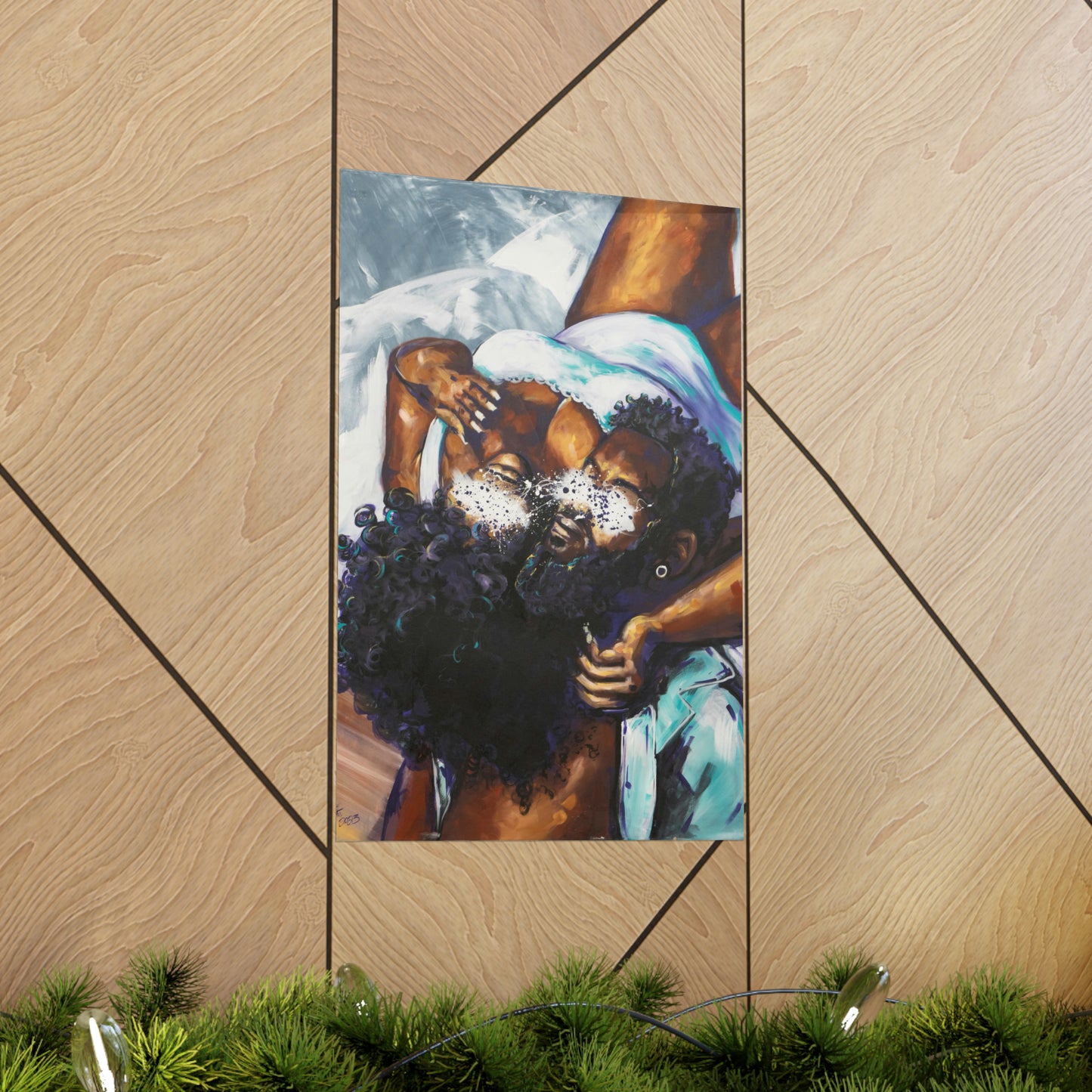 Naturally Black Love XII Matte Vertical Posters