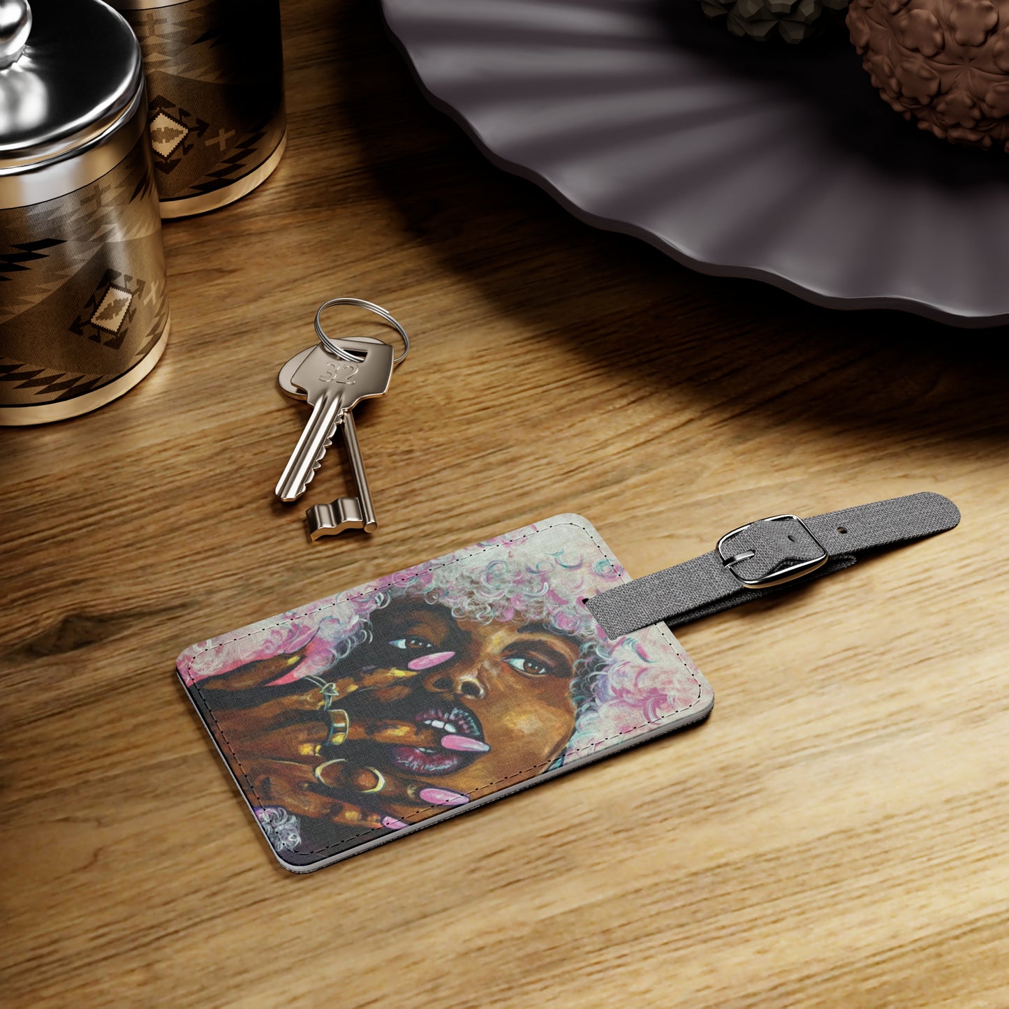 Naturally Mimi Luggage Tag, Rectangle